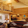 interior log home picture